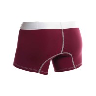 Male Basics Performance Boxer - Burgundy