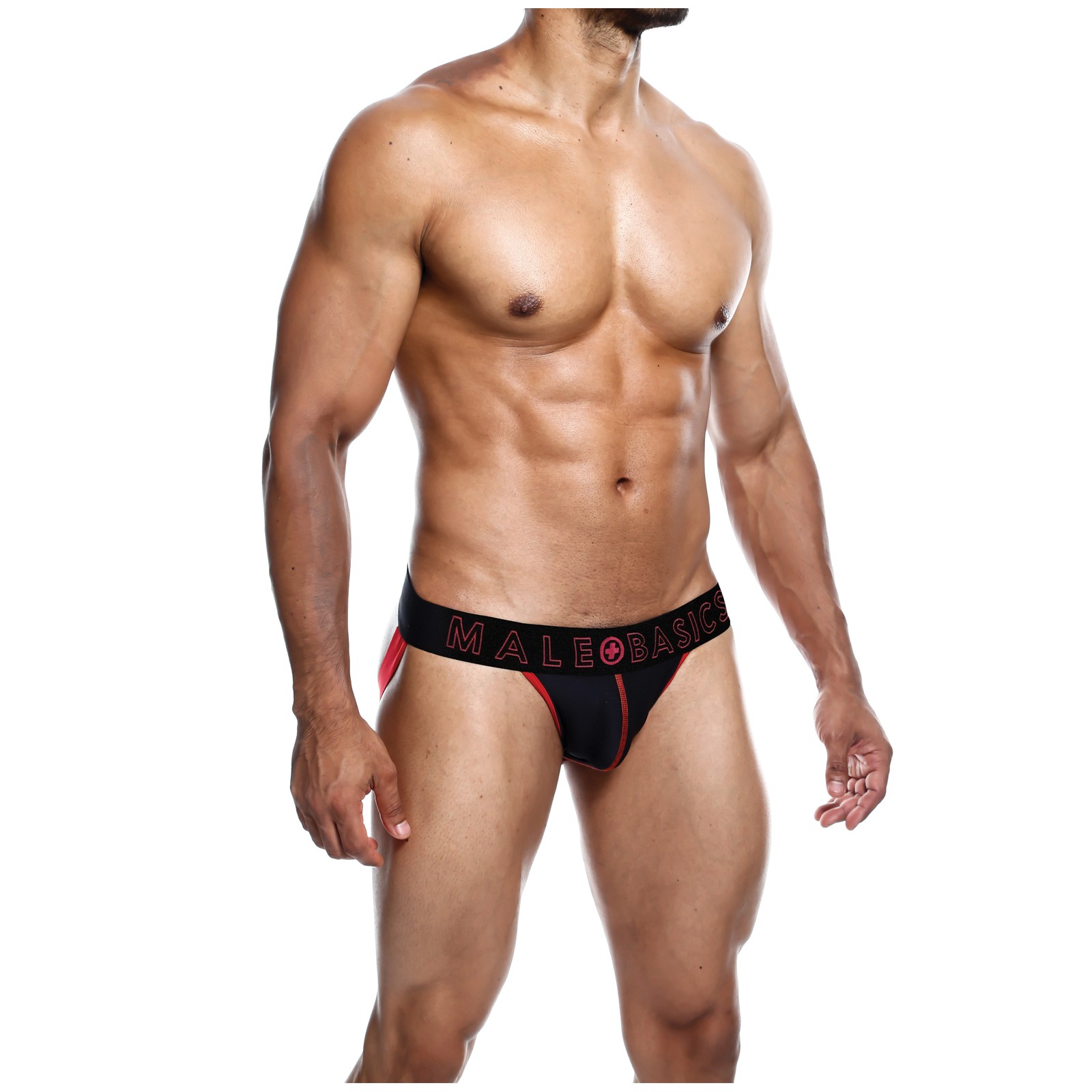 Male Basics Neon Jockstrap Red Large