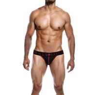 Male Basics Neon Jockstrap Red Large