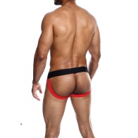 Male Basics Neon Jockstrap Red Large