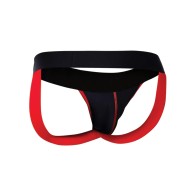 Male Basics Neon Jockstrap Red Large