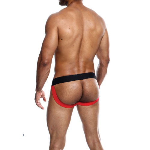 Male Basics Neon Jockstrap Red MD