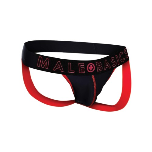 Male Basics Neon Jockstrap Red SM - Stylish Men's Underwear