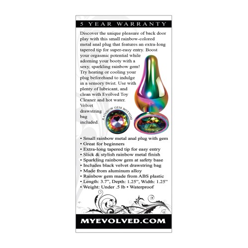 Evolved Rainbow Metal Plug Small