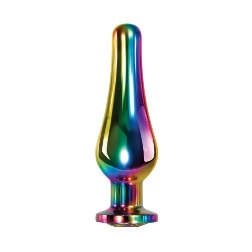 Medium Rainbow Metal Plug for Ultimate Pleasure