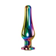 Medium Rainbow Metal Plug for Ultimate Pleasure