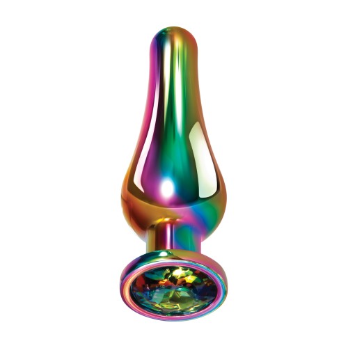 Medium Rainbow Metal Plug for Ultimate Pleasure