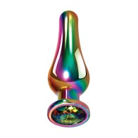 Medium Rainbow Metal Plug for Ultimate Pleasure