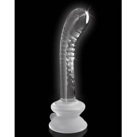 Icicles No. 88 Hand Blown Glass G-Spot Massager Clear for Exciting Pleasure