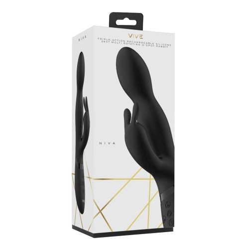 Shots Vive Niva Rotating Rabbit - Black