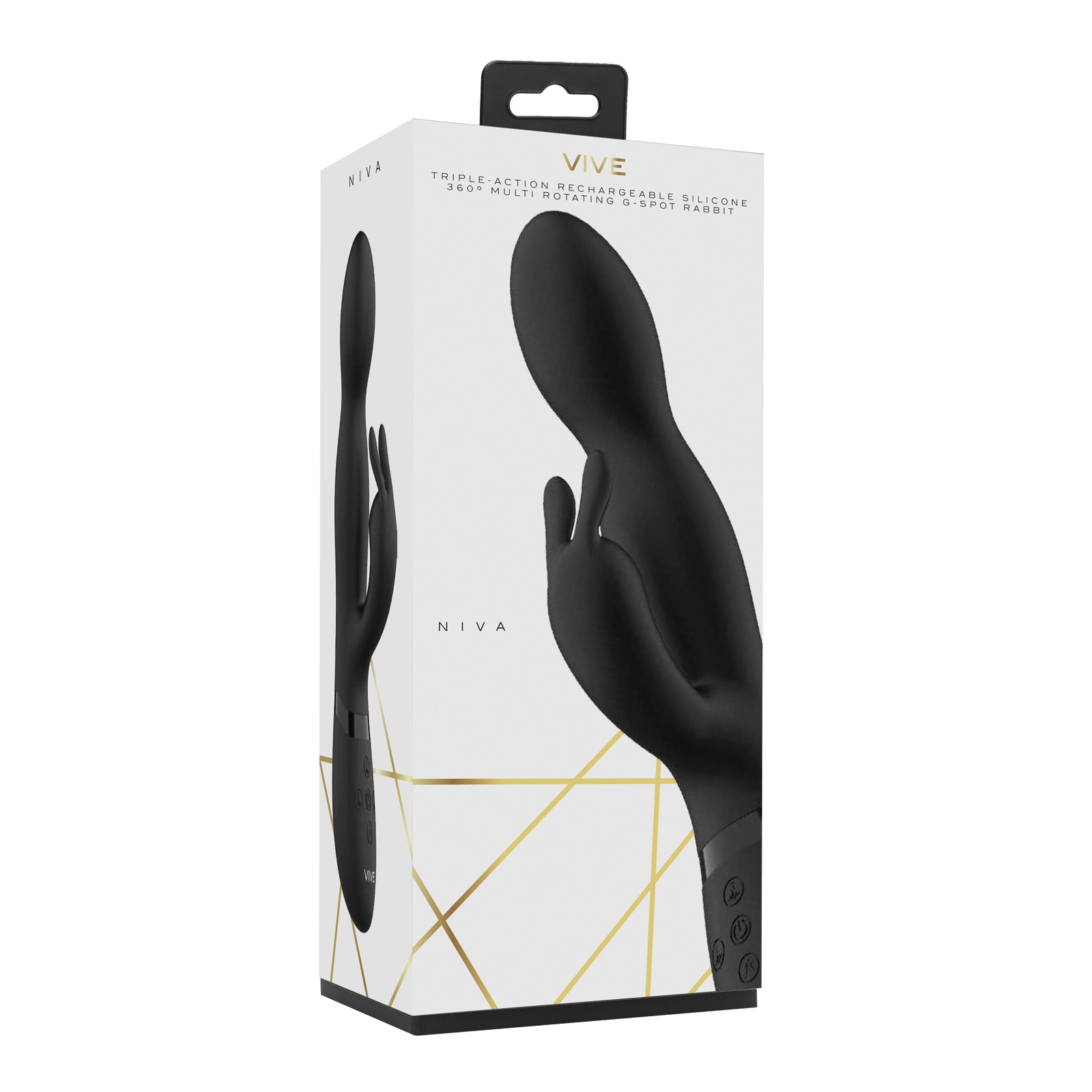 Shots Vive Niva Rotating Rabbit - Black