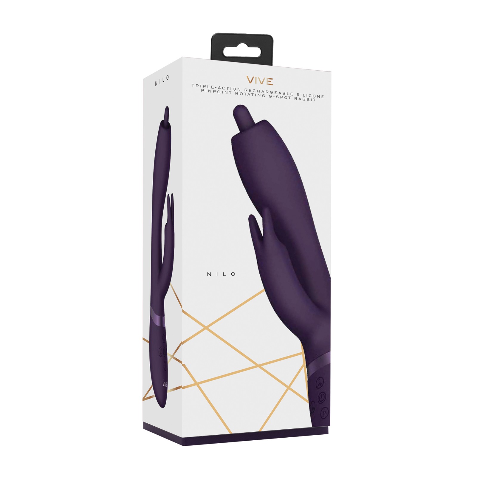 Conejito Rotatorio G-Spot Nilo de Shots Vive para Placer Máximo