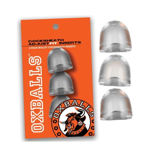 Oxballs Cocksheath Adjustfit Inserts Pack of 3 Clear