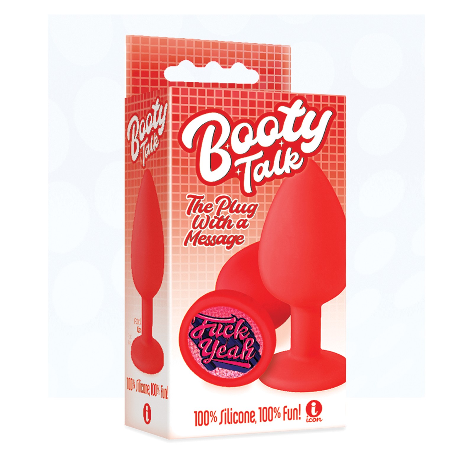 9's Booty Talk Butt Plug - F*ck Yeah Red