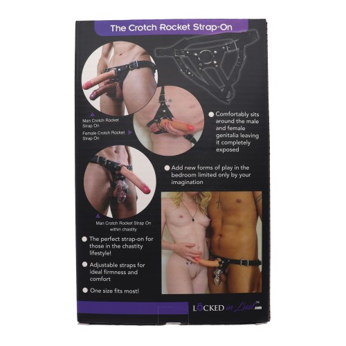 Locked In Lust Crotch Rocket Strap-On Small Black