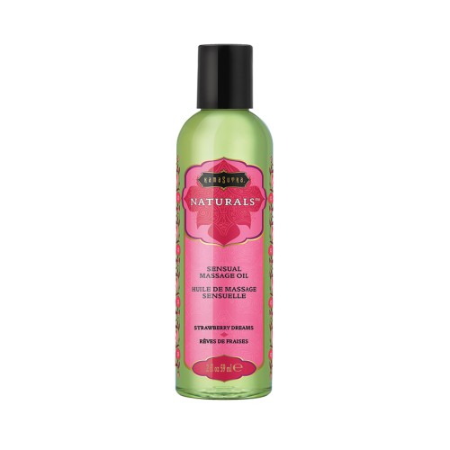 Kama Sutra Naturals Massage Oil 2 oz Strawberry Dreams