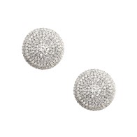 Neva Nude Crystal Jewel Pasties - Silver O/S