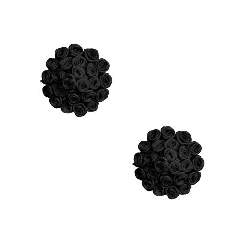 Neva Nude Burlesque Nightfall Roses Pasties Black O/S