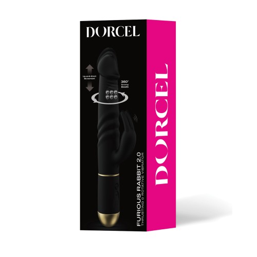 Dorcel Furious Rabbit 2.0 Black - Thrusting and Rotating Pleasure