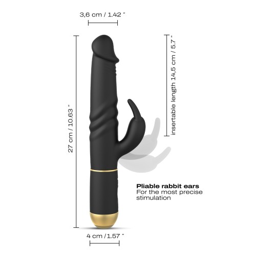 Dorcel Furious Rabbit 2.0 Black - Thrusting and Rotating Pleasure