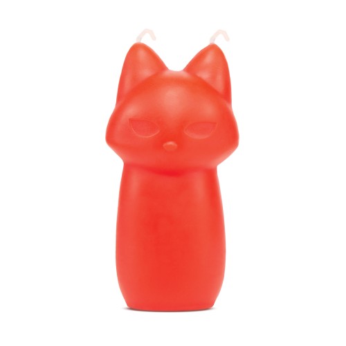 Blush Temptasia Fox Drip Candle Red