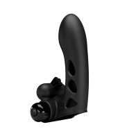 Pretty Love Orlando Honey Finger Sleeve Vibrator in Black