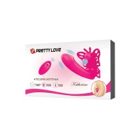 Pretty Love Katherine Wearable Butterfly Vibrator - Fuchsia