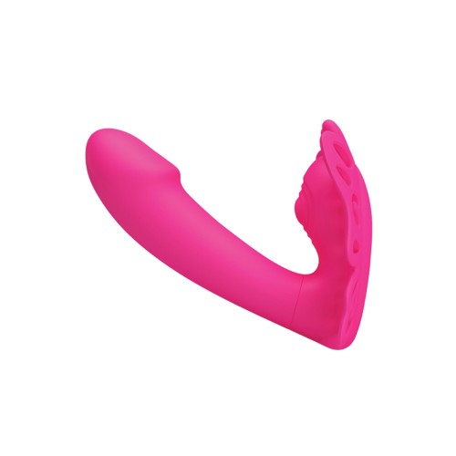 Pretty Love Katherine Wearable Butterfly Vibrator - Fuchsia