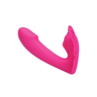 Pretty Love Katherine Wearable Butterfly Vibrator - Fuchsia