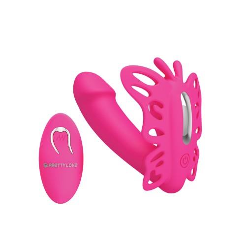 Pretty Love Katherine Wearable Butterfly Vibrator - Fuchsia