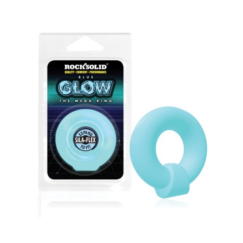 Rock Solid Glow in the Dark Mega Ring Blue