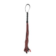 Flogger trenzado Saffron - Rojo/Negro - Juego de Impacto