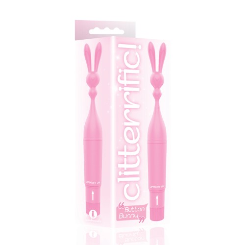 The 9's Clitterific Button Bunny Clitoral Stimulator Pink