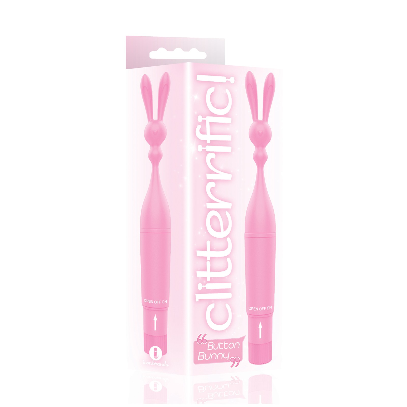 The 9's Clitterific Button Bunny Clitoral Stimulator Pink