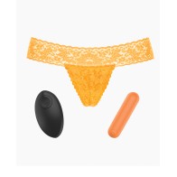 Love to Love Secret Panty Vibe 2 Naranja Neón