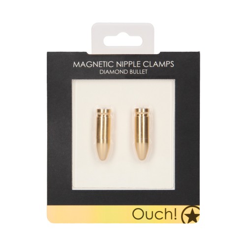 Shots Ouch Magnetic Nipple Clamps - For Intense Sensations