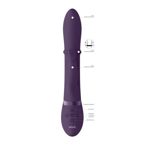 Shots Vive Halo Up Down G-Spot Rabbit Purple