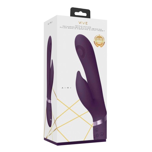 Shots Vive Aimi Pulse G-Spot Rabbit in Purple