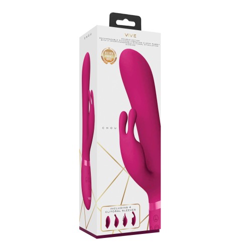 Vibrador Conejo G-Spot Shots Vive Rosa