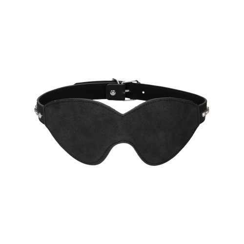 Shots Ouch Diamond Studded Eye Mask - Elegant BDSM Accessory