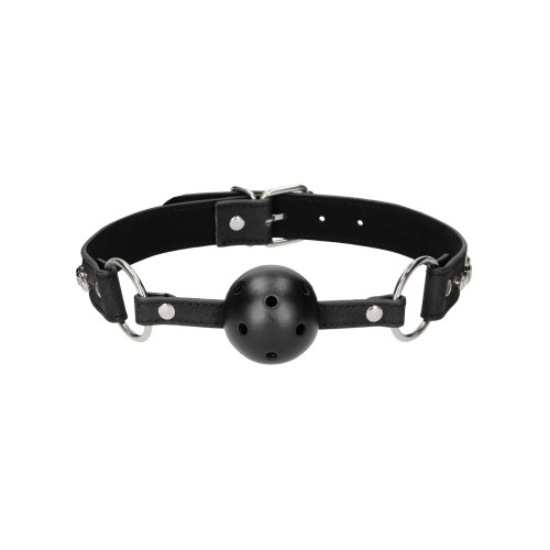 Shots Ouch Breathable Ball Gag - Black