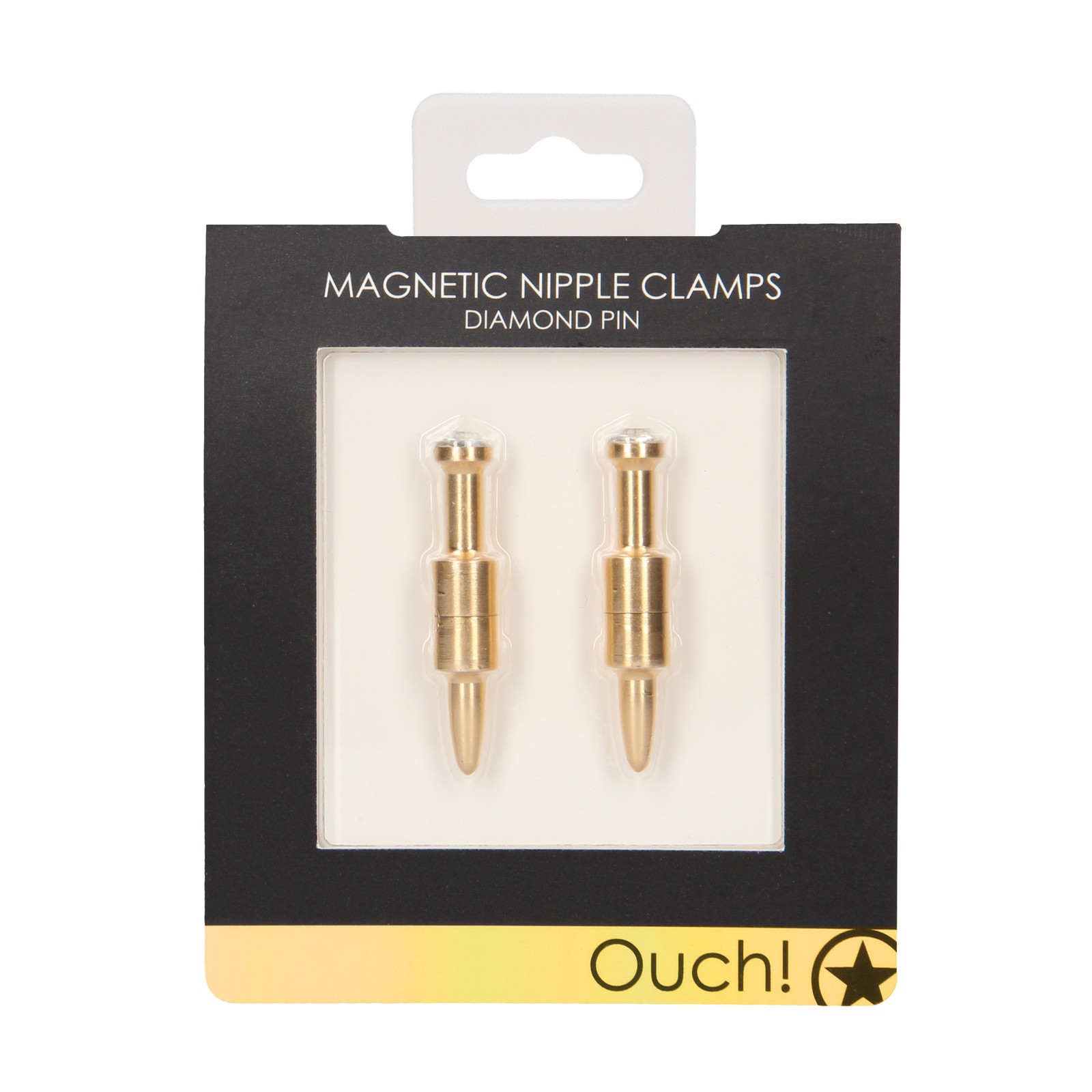 Shots Ouch Magnetic Nipple Clamps Gold