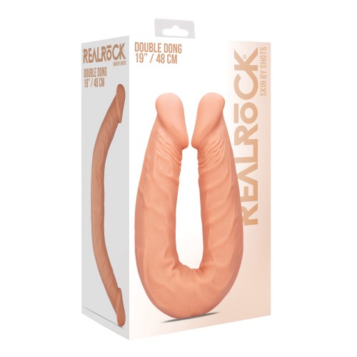 Doble Dildo Shots RealRock de 18 Pulgadas