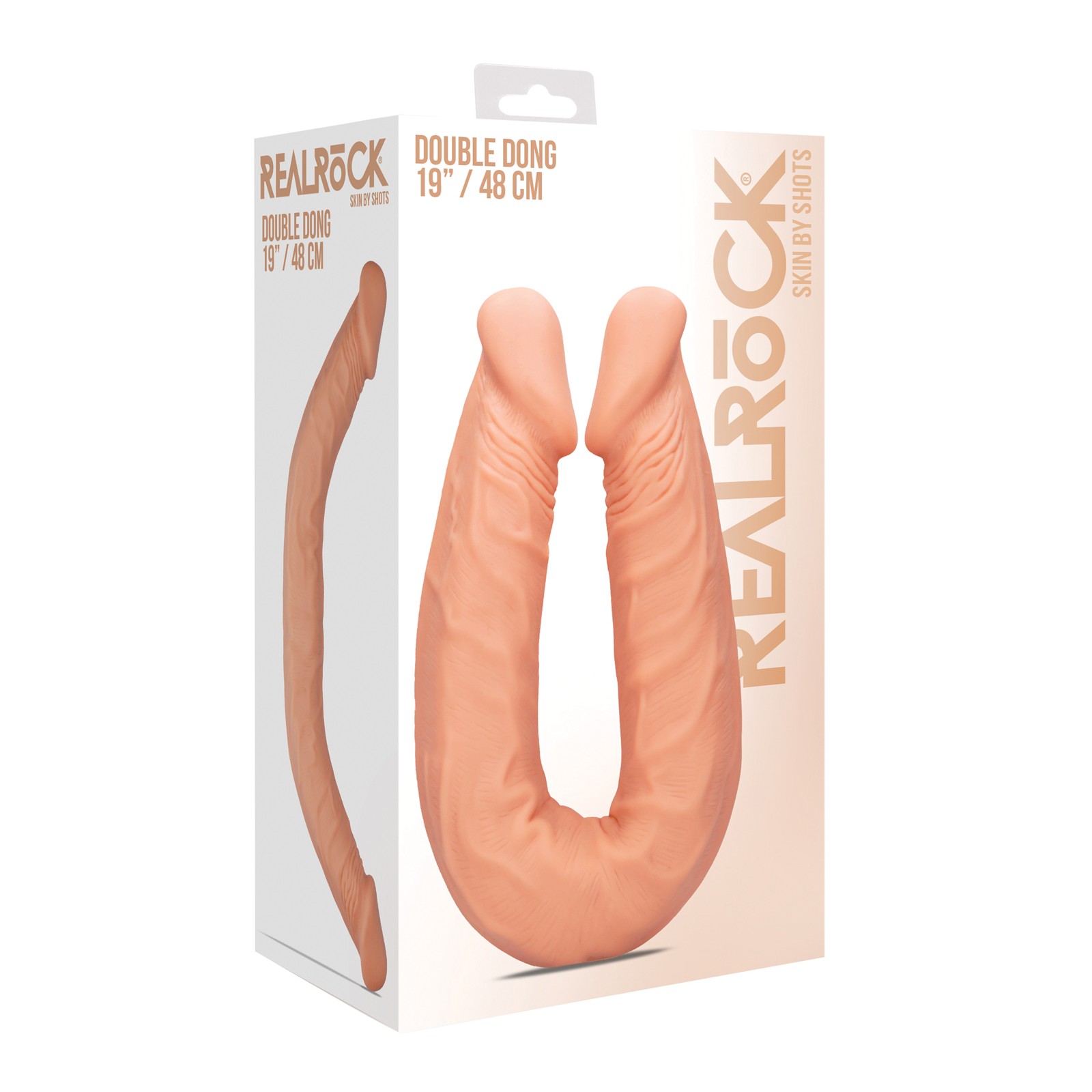 Doble Dildo Shots RealRock de 18 Pulgadas