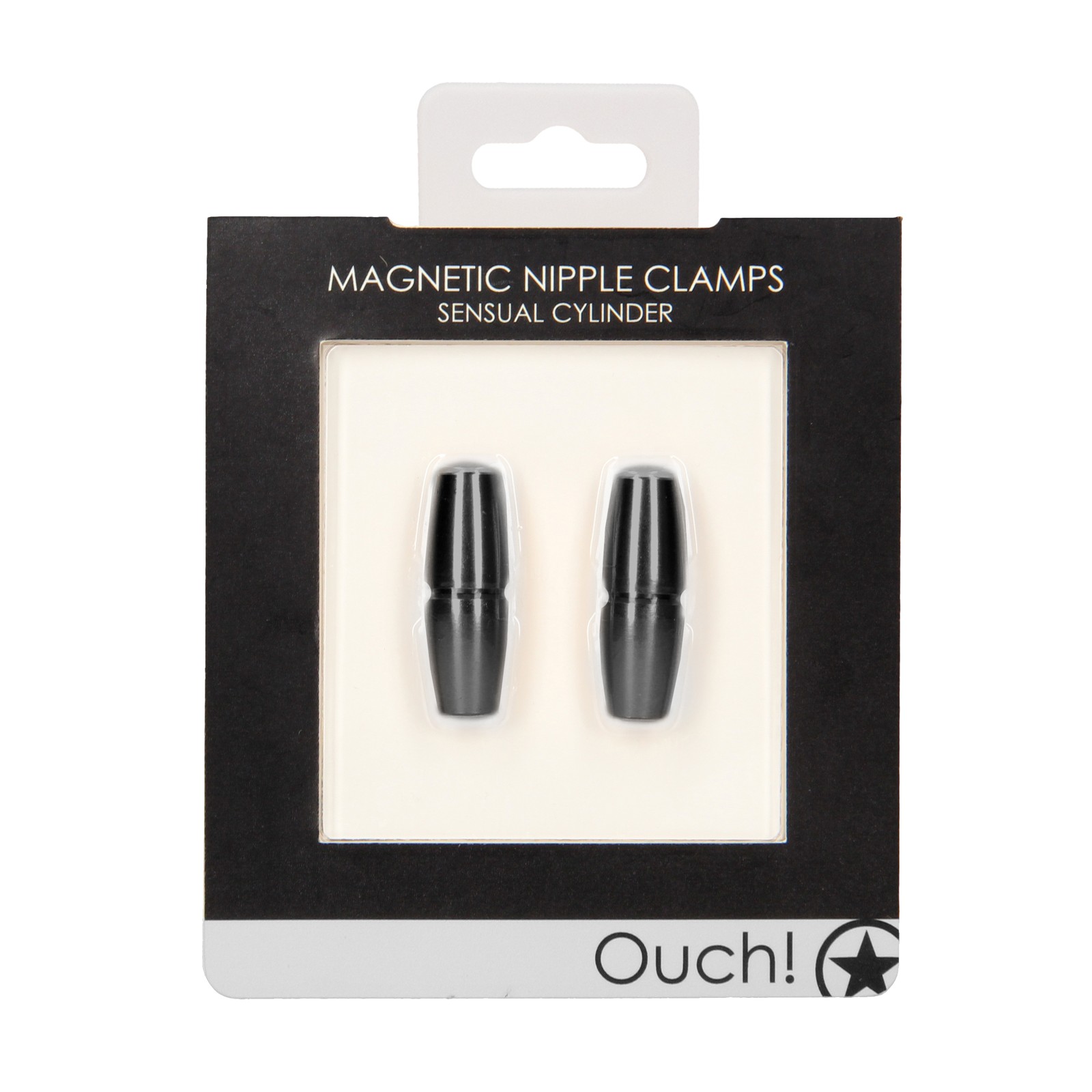 Shots Ouch Sensual Magnetic Nipple Clamps Black