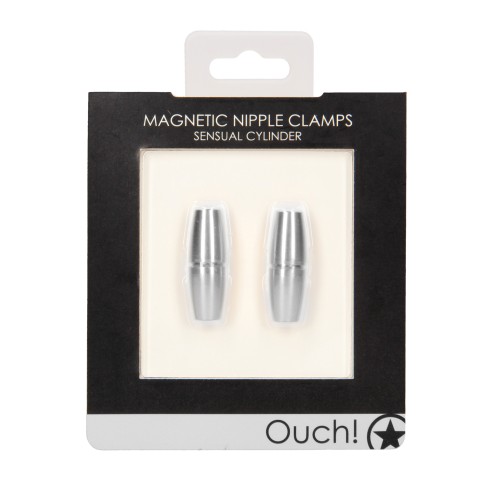 Shots Ouch Sensual Cylinder Magnetic Nipple Clamps