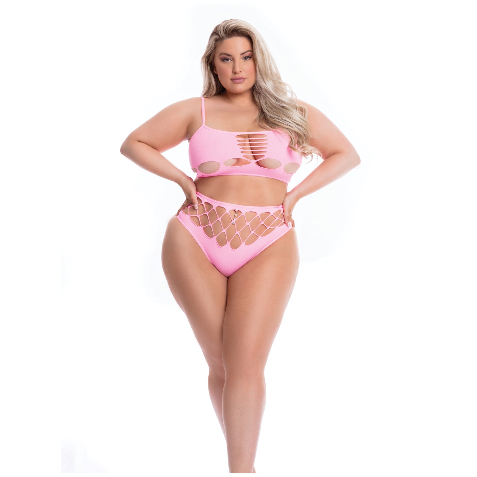 Conjunto de Sostén y Tanga Neon Dreams Rosa