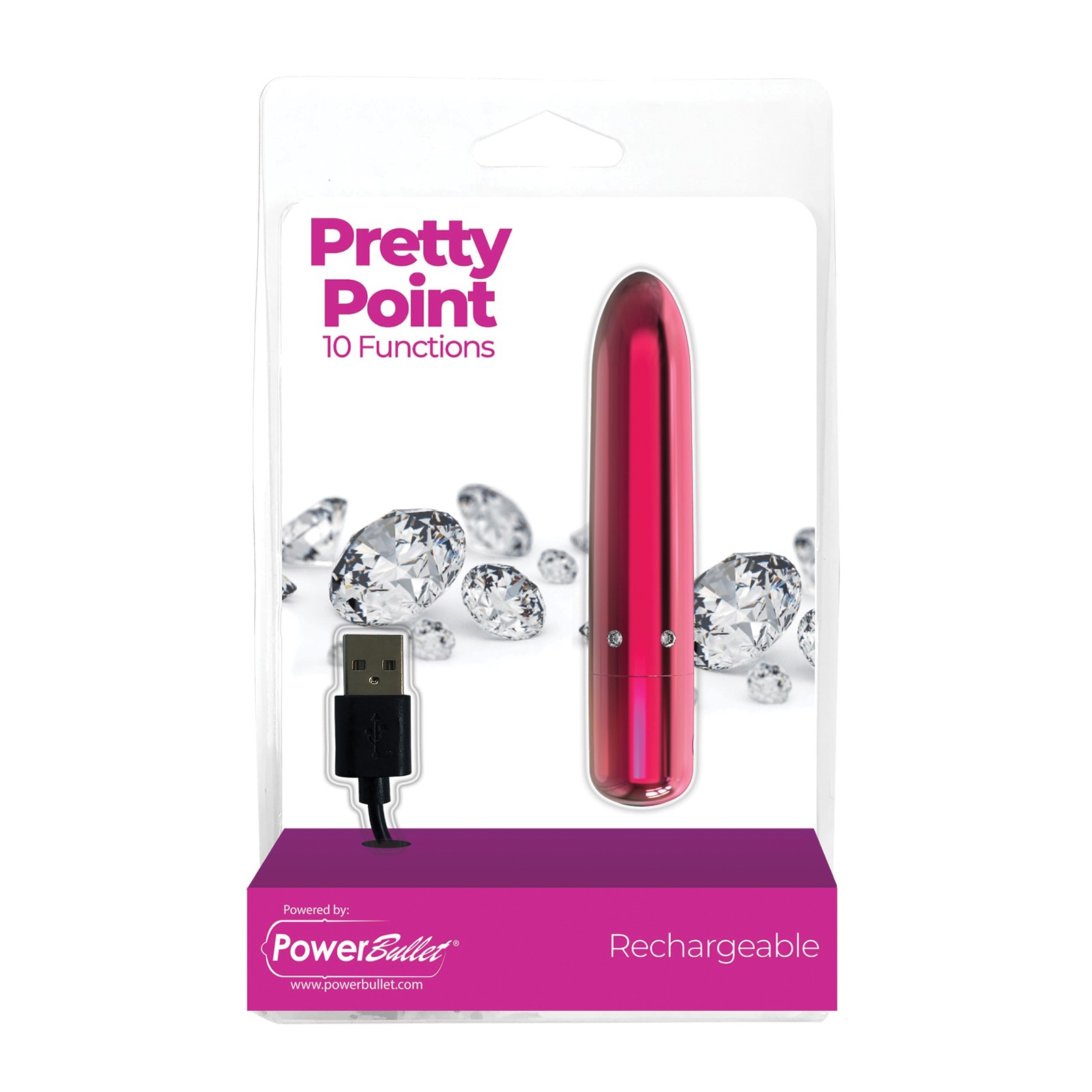 Pretty Point Rechargeable Bullet Vibrator