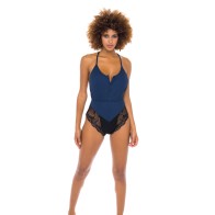 Claribel Ribbed Jersey Romper Estate Blue/Black L/XL