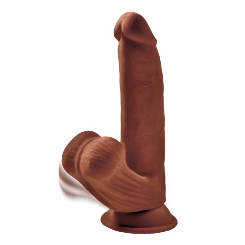 Dildo King Cock Plus de Triple Densidad - Marrón